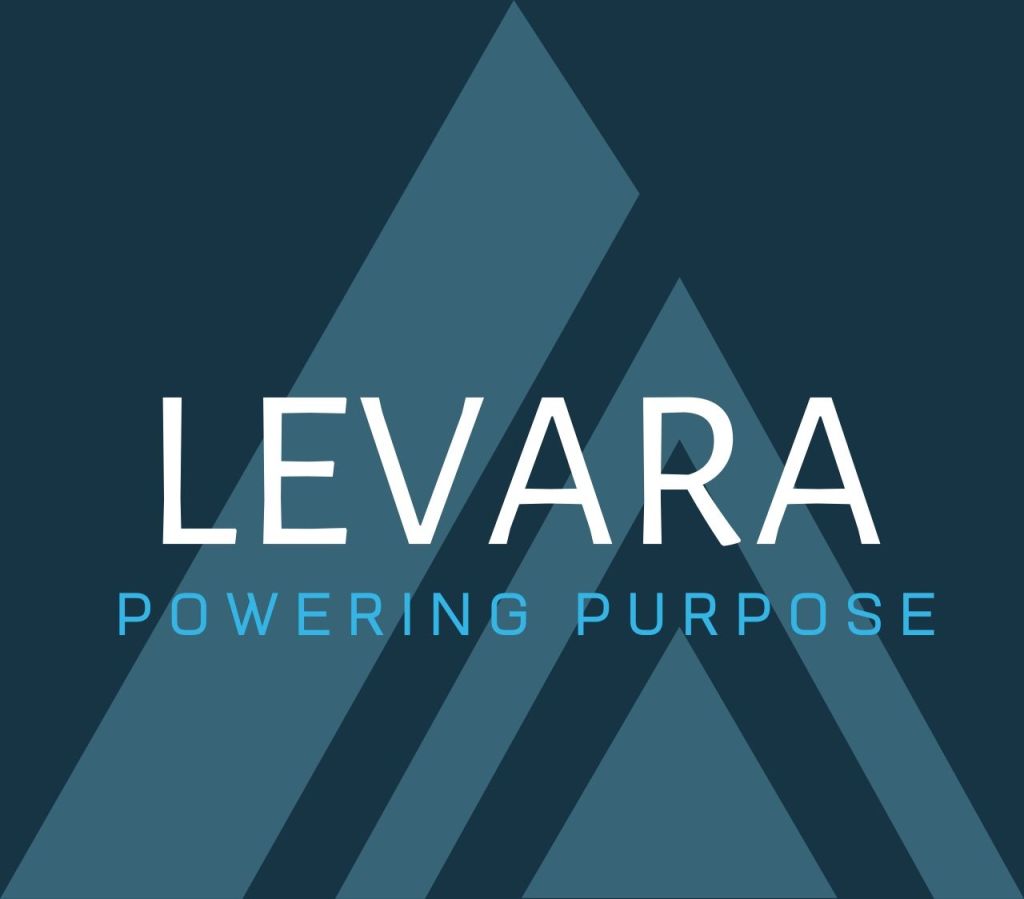 LEVARA, powering purpose, logo for a company traditionally partnered with IBM.
